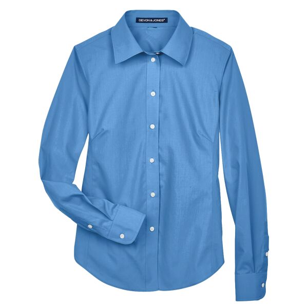 Women's Crown Collection® Broadcloth Woven Dress Shirt Thumbnail