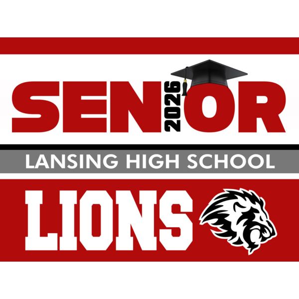 Senior 2026 Yard Sign - Lansing High School Thumbnail