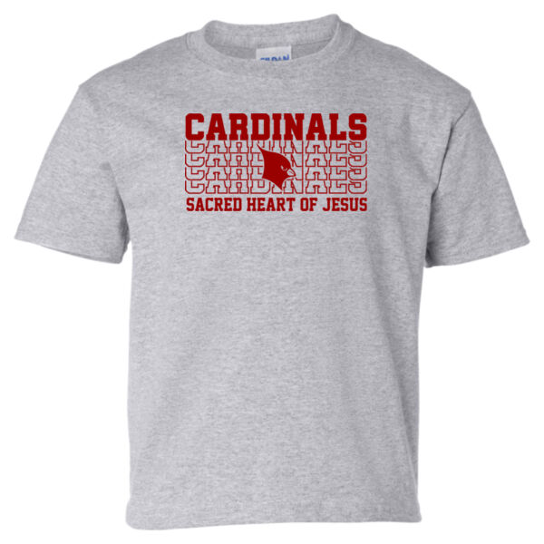Sacred Heart Cardinals Repeat Design - Ultra Cotton® Tall T-Shirt Thumbnail