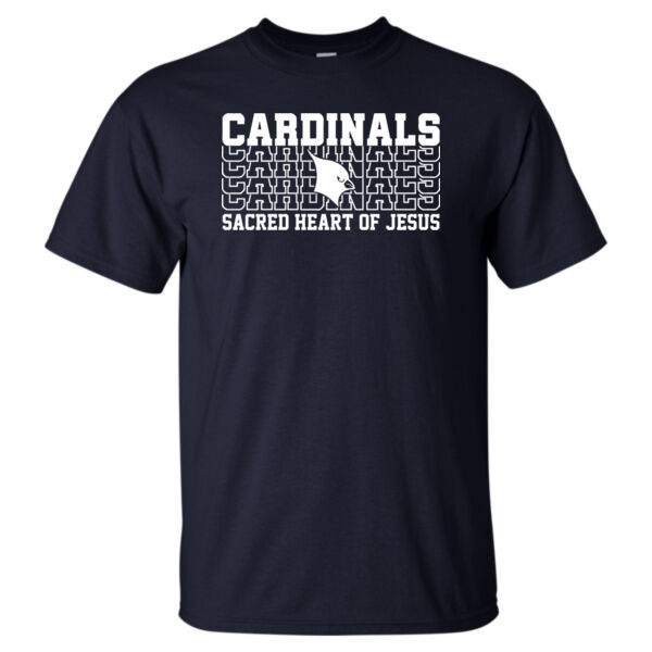 Sacred Heart Cardinals Repeat White Design - Ultra Cotton® Tall T-Shirt Thumbnail