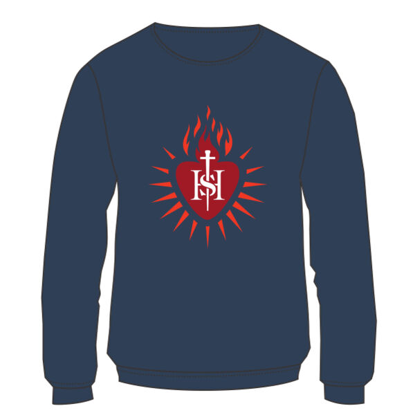 Red Heart Logo - Toddler Sponge Fleece Raglan Sweatshirt Thumbnail