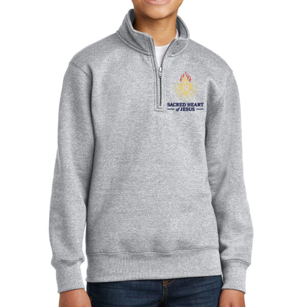 Youth - SH Uniform Embroidered - Youth Core Fleece 1/4 Zip Pullover Sweatshirt Thumbnail